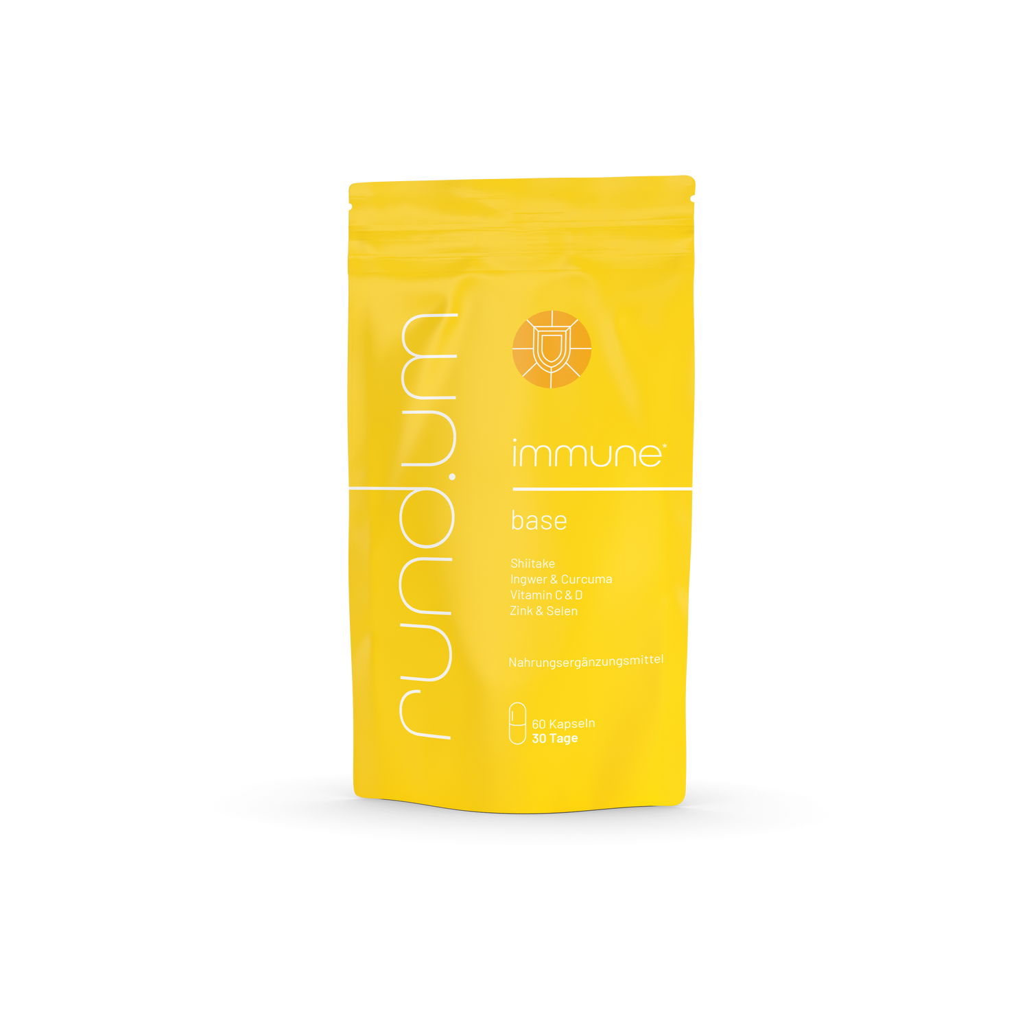 rund.um® immune - Nahrungsergänzungsmittel mit Shiitake um die Abwehrkräfte und das Immunsystem zu stärken