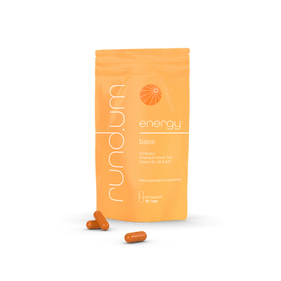 rund.um® energy - Nahrungsergänzungsmittel mit Cordyceps gegen Müdigkeit und Erschöpfung