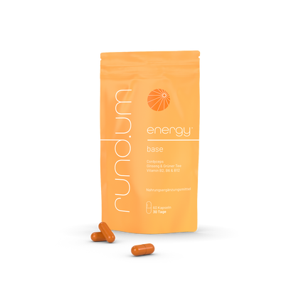 rund.um® energy - Nahrungsergänzungsmittel mit Cordyceps gegen Müdigkeit und Erschöpfung